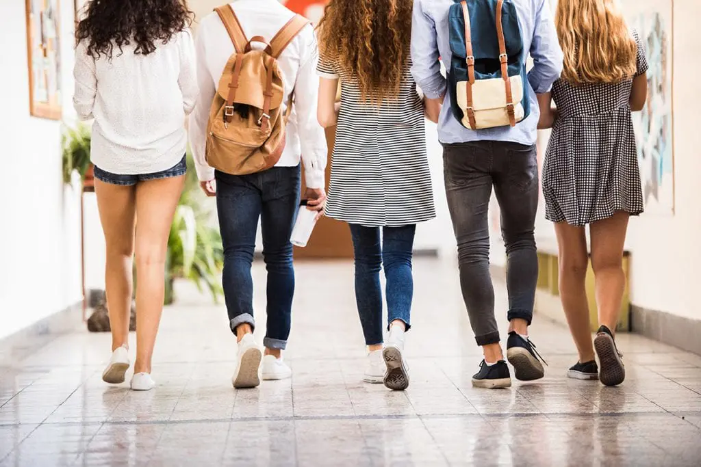 I am a school leaver and I’ve chosen the wrong course 1 chosen the wrong course? Unrecognizable teenage students in high school hall.