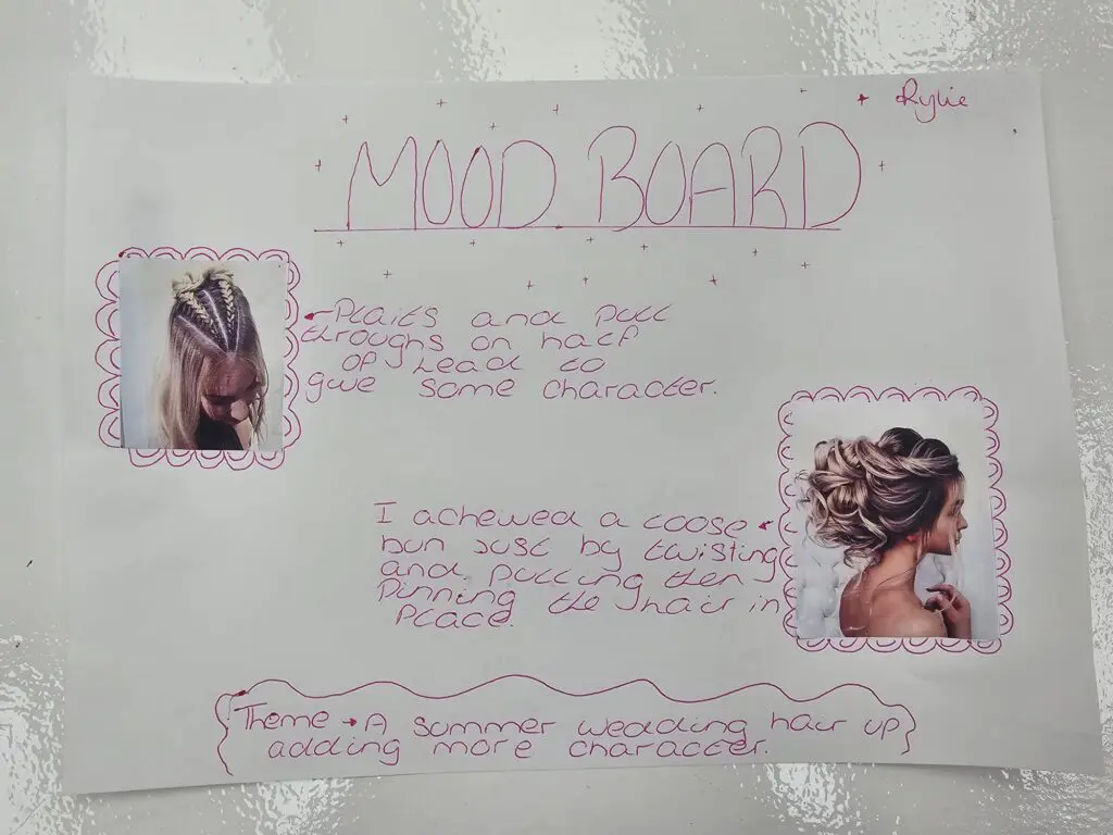Central Hairdressing Competition 2024 - The results 2 Rylie Doherty - Mood Board