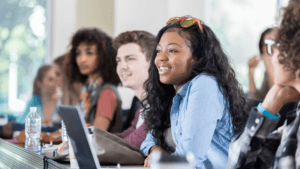 Image of engaged students in a classroom - Grays Open Day